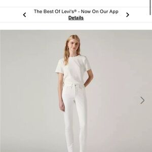 Levi’s white skinny jeans NWT